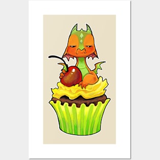 Cupcake dragon sour cherry Posters and Art